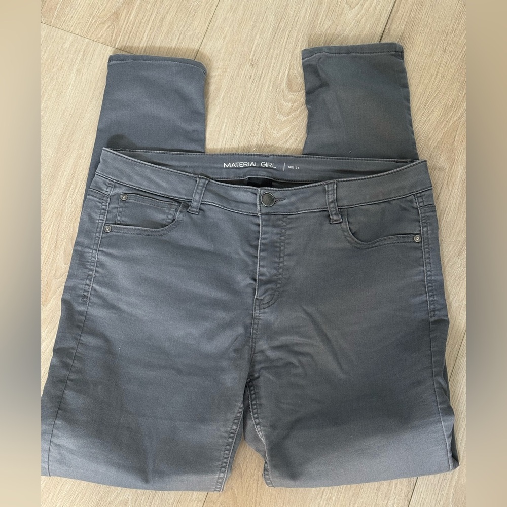 Material Girl Charcoal Jeans